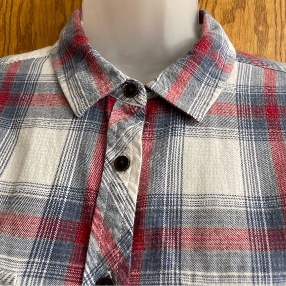 Wind River Women’s Large Button Up Plaid Long Sleeve Shirt 100% Cotton - Picture 5 of 16